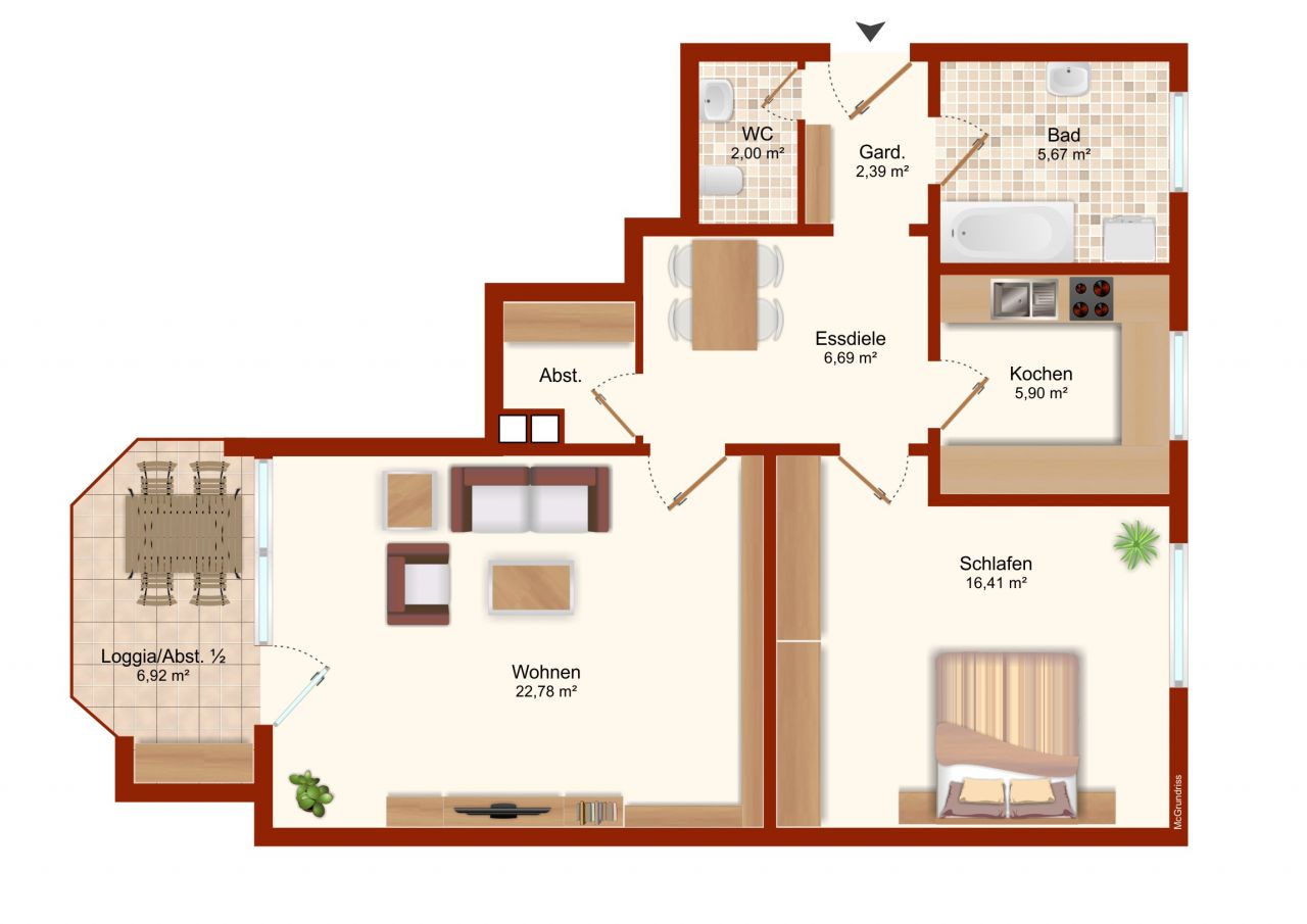 VERKAUFT - Gepflegte Innenstadtwohnung mit Balkon!
