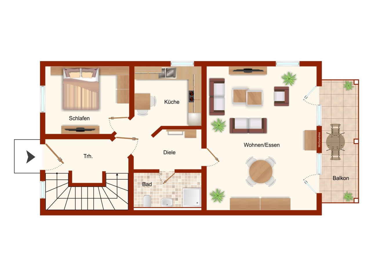 VERKAUFT - Jung & modern: EG-Wohnung mit Balkon & Stellplatz!