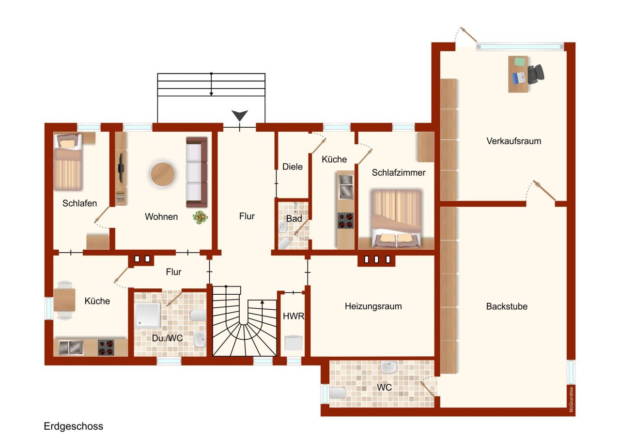 VERKAUFT - Wohn- u. Geschäftshaus in Coburg-Stadt