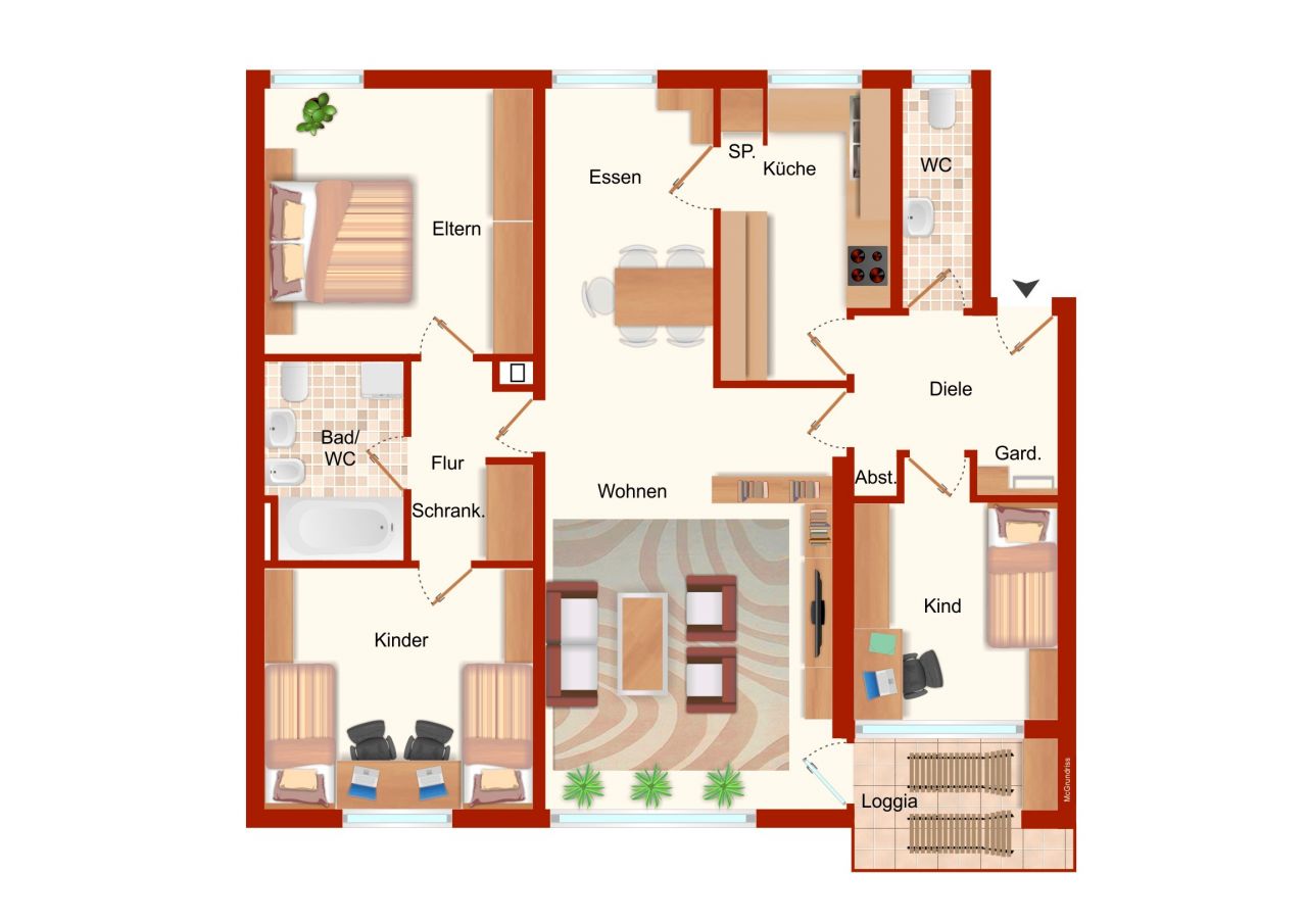 VERKAUFT - GELEGENHEIT: 4,5-Zi.-Eigentumswhg. mit Loggia und Fernblick in Coburg