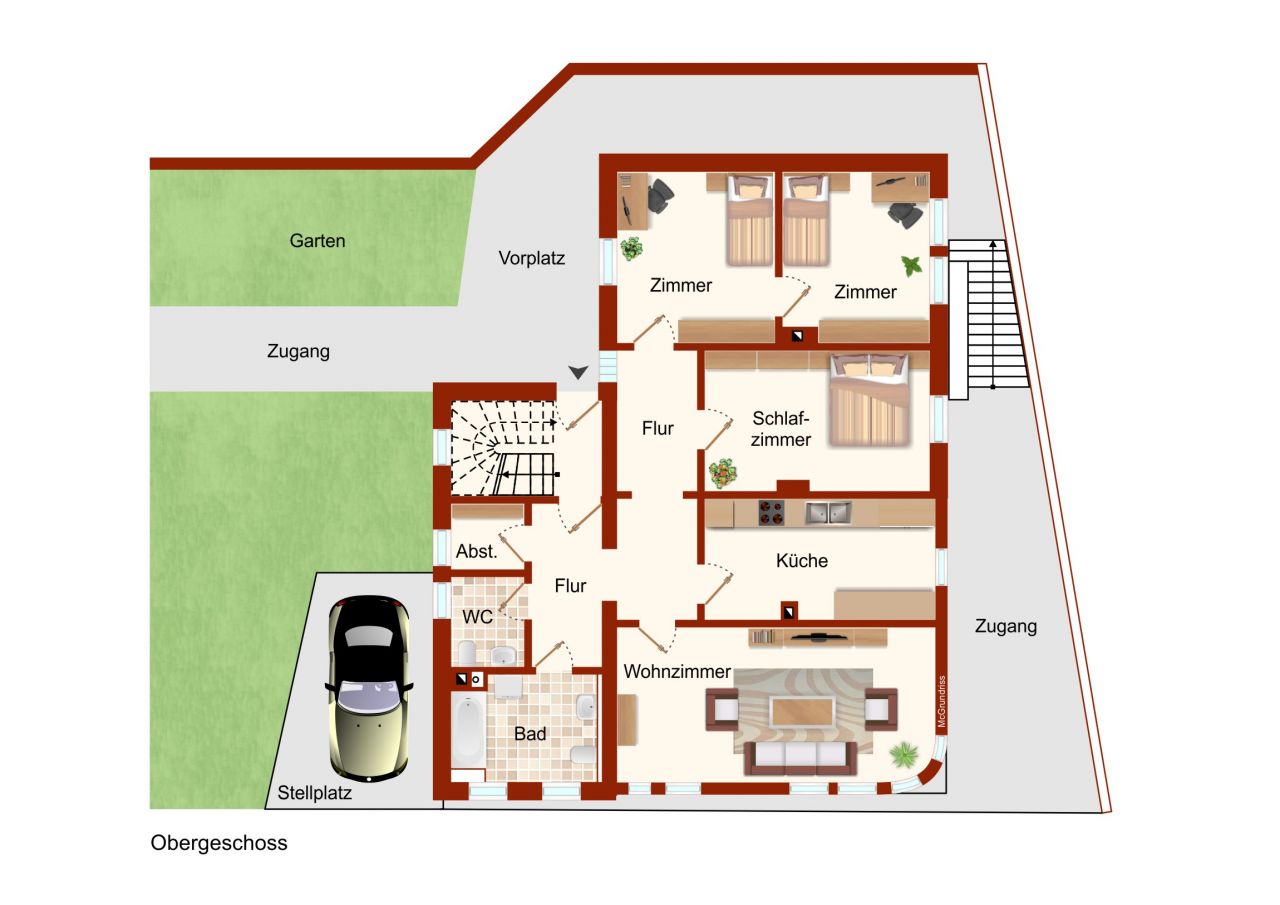 VERKAUFT - Mehrfamilienwohnhaus mit besonderem Flair und 4 Garagen in Rödental!