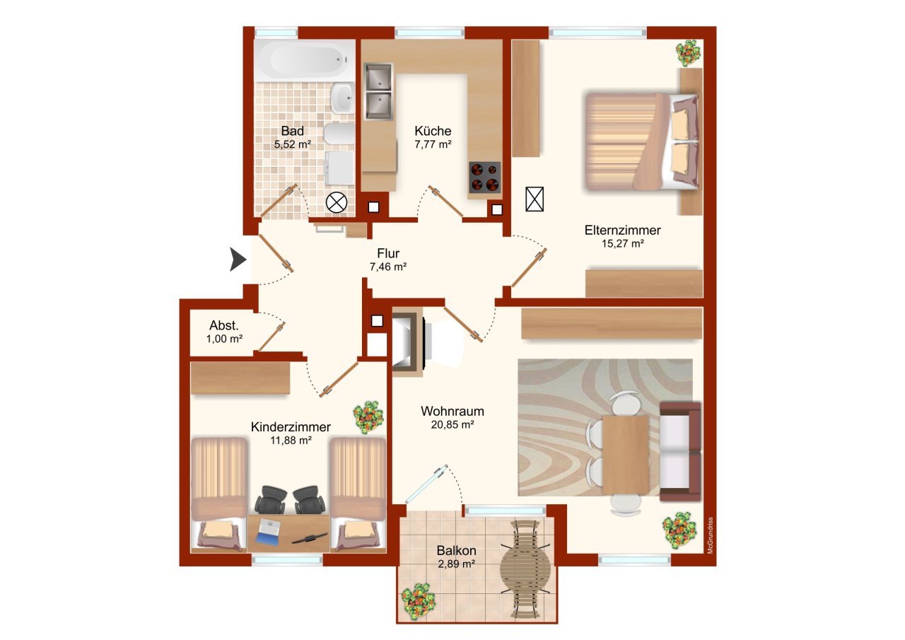 VERKAUFT - Elegante Wohnung mit Garage sucht neuen Eigentümer!