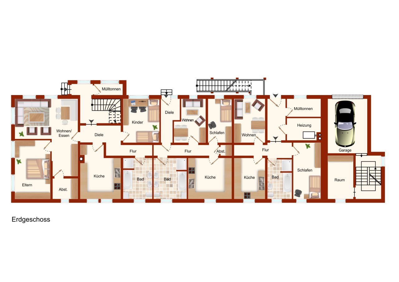 VERKAUFT - Kapitalanlage in 8 Wohneinheiten - vollvermietetes Mehrfamilienhaus