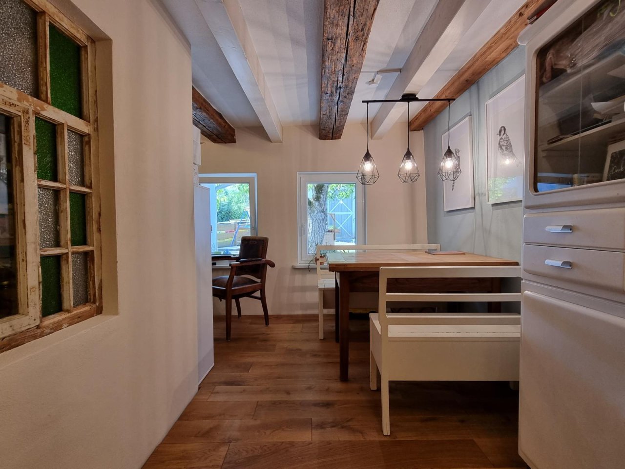 VERKAUFT - Ökologisch sanierter Dreiseithof auf ca. 2000 m² Grund südlich von Coburg!