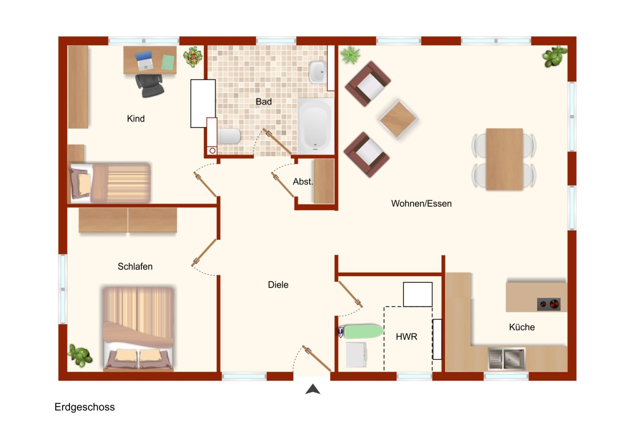 VERKAUFT - Ihr Neubau Bungalow in beruhigter Lage!