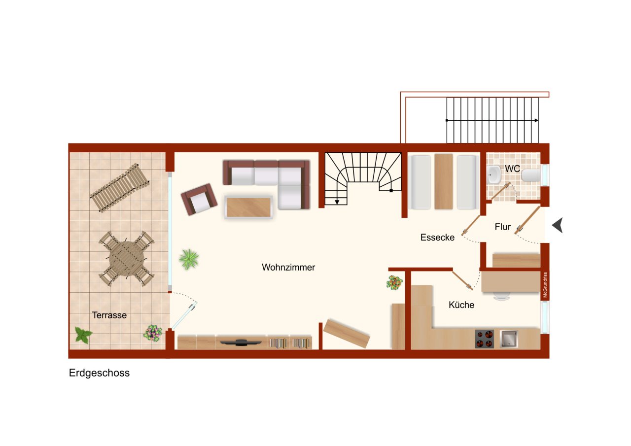 VERKAUFT - Gelegenheit! Stadtnah, im Grünen! Reihenendhaus im begehrten Nürnberger Süden!
