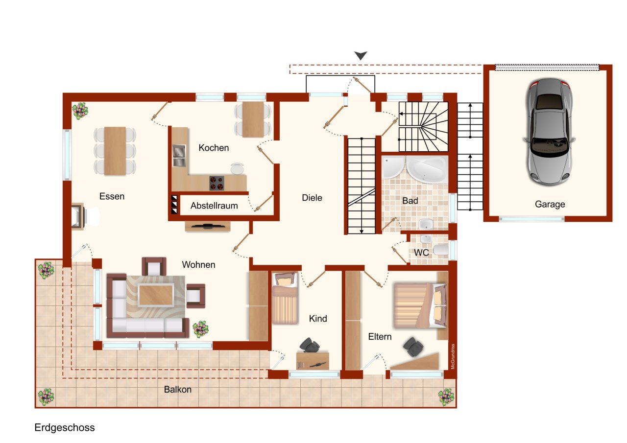 VERKAUFT - Wohnen wie im Urlaub! Eindrucksvolles Anwesen mit Blick und 2 Balkone, Nähe Kronach!