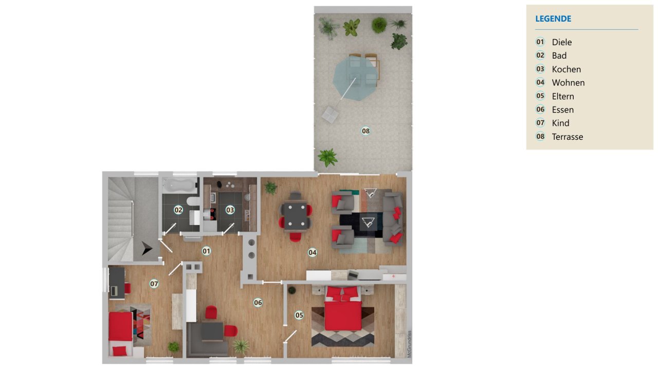 VERKAUFT - Harmonisches Wohnhaus mit faszinierender Dachterrasse!