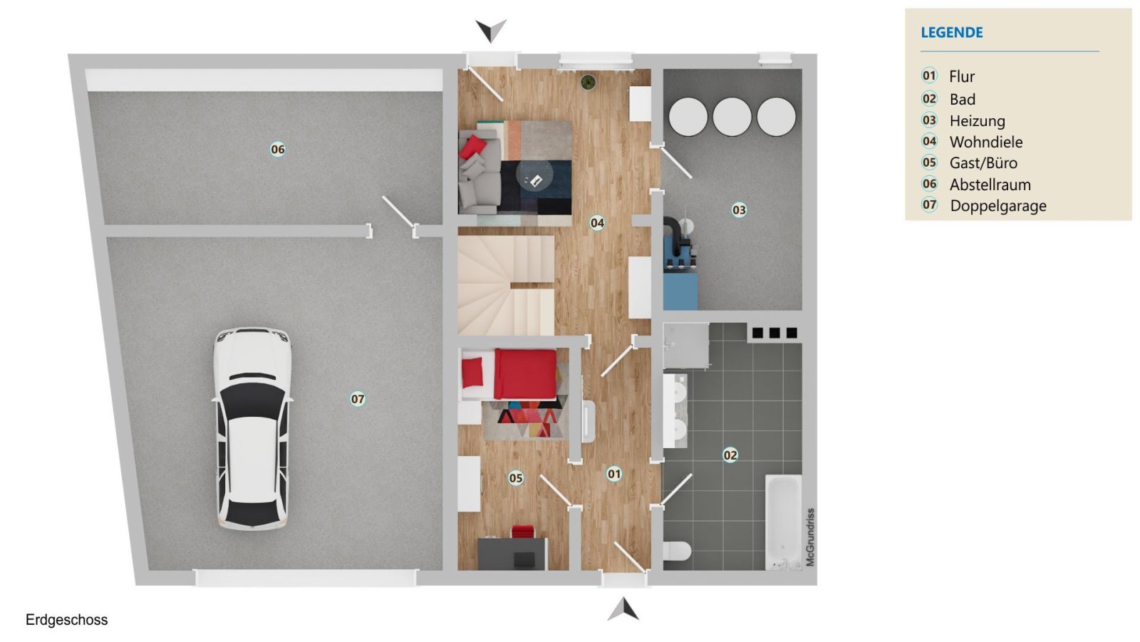VERKAUFT - Gelegenheit: Wohnhaus mit Doppelgaragengebäude plus Extra-Garten, Nähe Weitramsdorf!