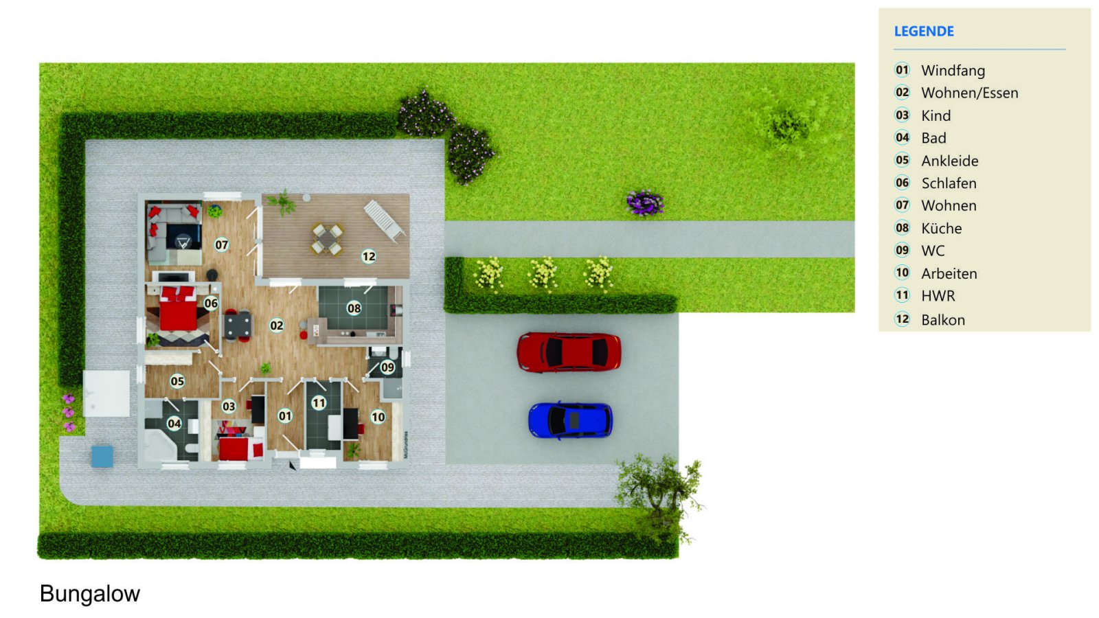 VERKAUFT - TOP-Winkel-Bungalow, Bj. 2011, mit Traumgarten, Nähe Waldrand, Energieeffizienzkl.: A