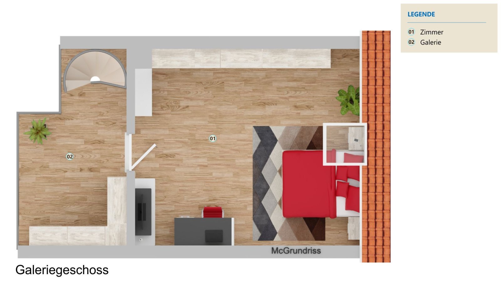 VERKAUFT - Wohnen im begehrten Kurort - Galeriewohnung mit Carport und Stellplatz!