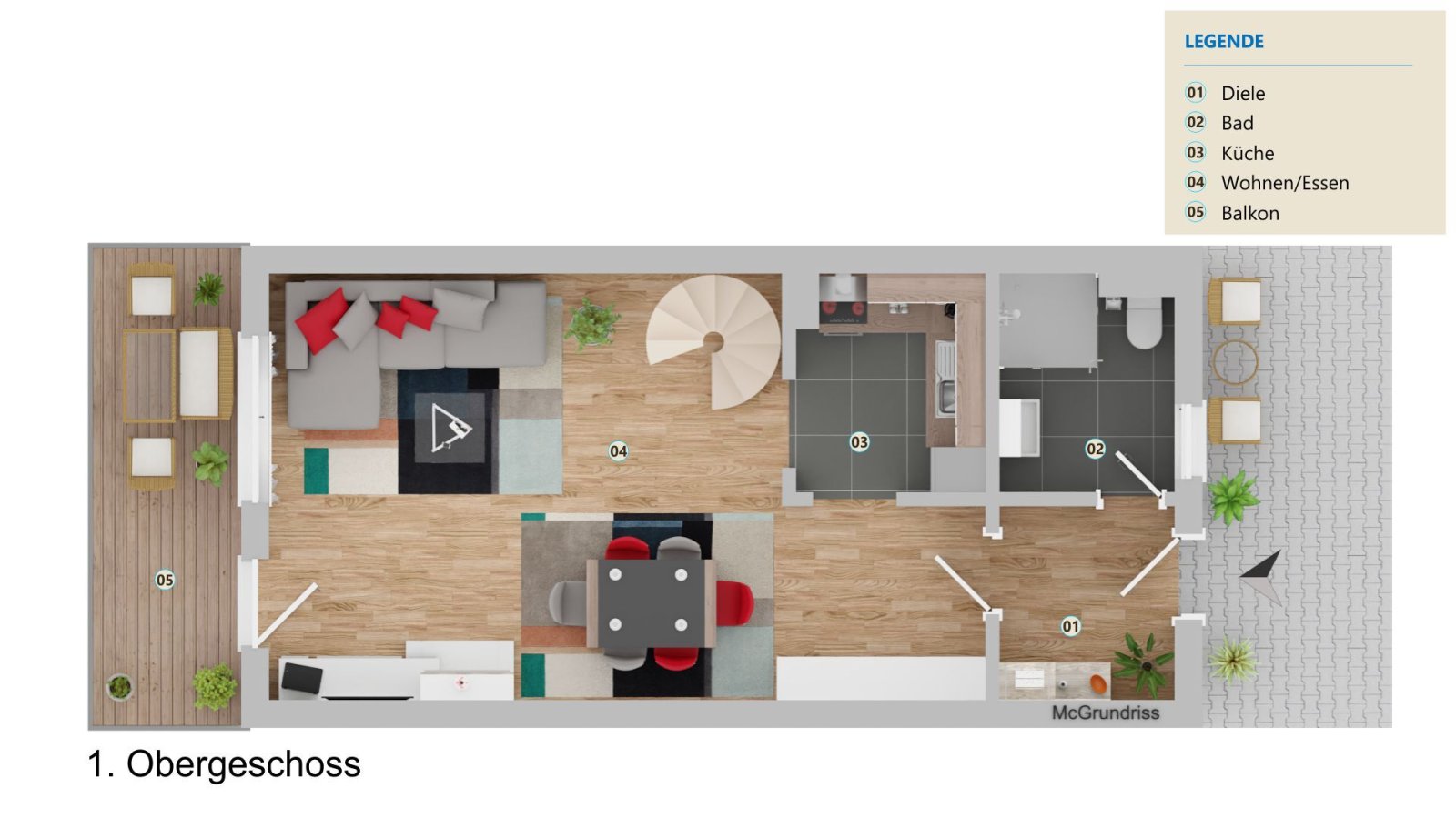 VERKAUFT - Wohnen im begehrten Kurort - Galeriewohnung mit Carport und Stellplatz!