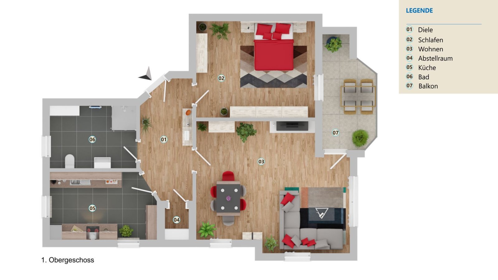 VERKAUFT-Äußerst gepflegte Eigentumswohnung mit Garage in der Kurstadt! 