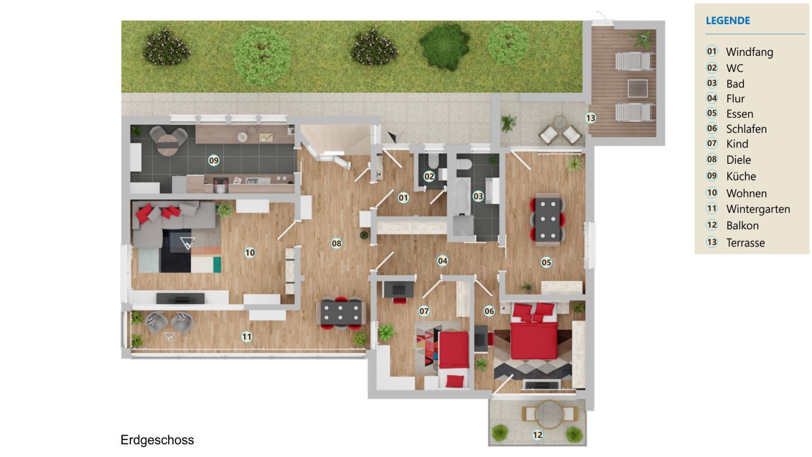 VERKAUFT -Doppelstöckiger Bungalow mit 2 barrierefreien Eingängen & Traum-Naturgarten!