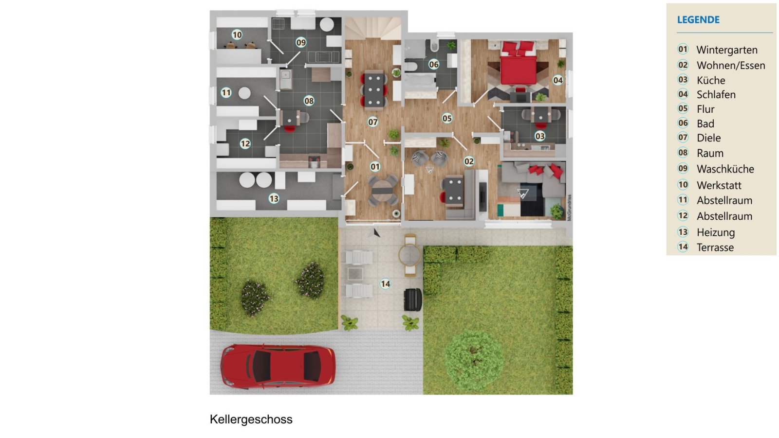 VERKAUFT -Doppelstöckiger Bungalow mit 2 barrierefreien Eingängen & Traum-Naturgarten!