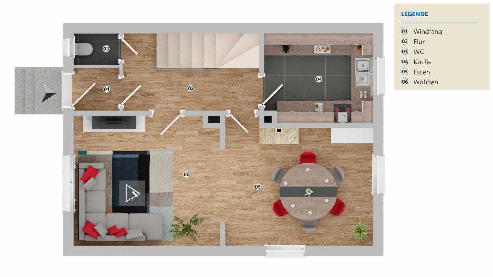 Harmonische Doppelhaushälfte mit Garage und Garten in Zentrumsnähe!