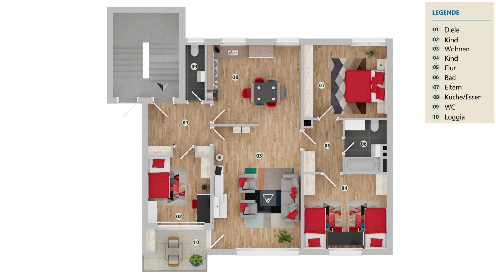 Stilvoll sanierte Eigentumswohnung in Coburg