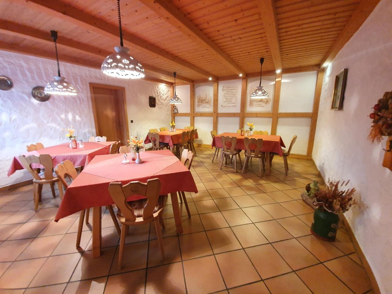 Frühstücksraum Pension