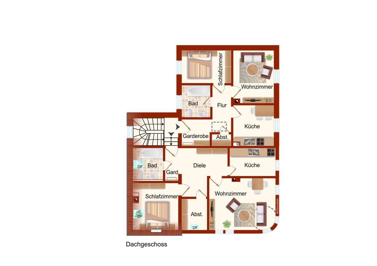 Grundriss Dachgeschoss