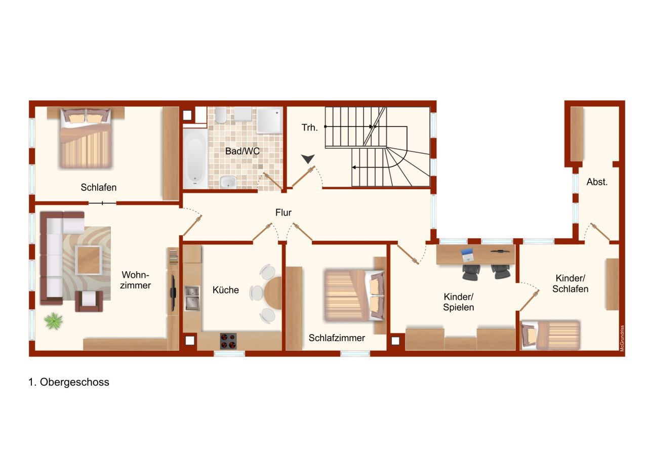 Grundriss 1. Obergeschoss