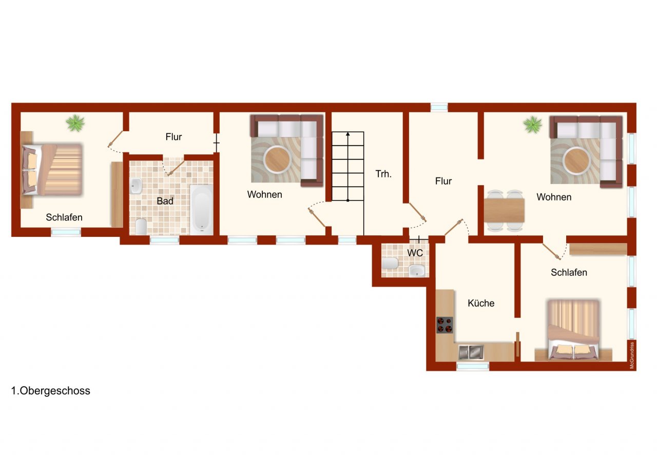 Grundriss 1. Obergeschoss