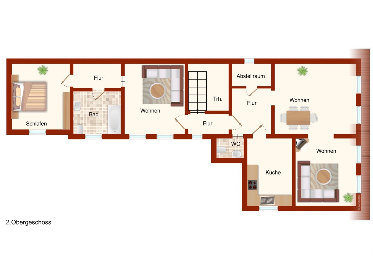 Grundriss 2. Obergeschoss