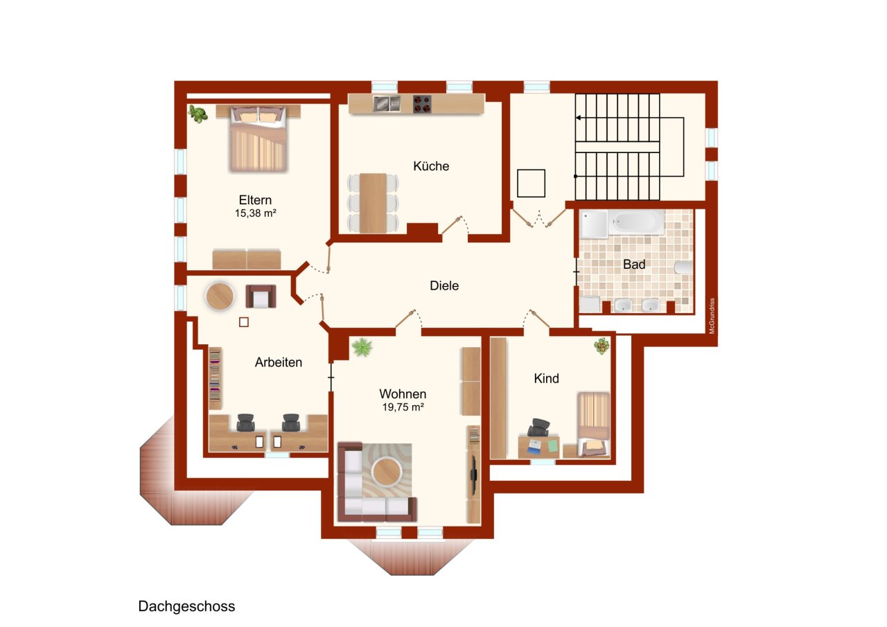 Grundriss Dachgeschoss