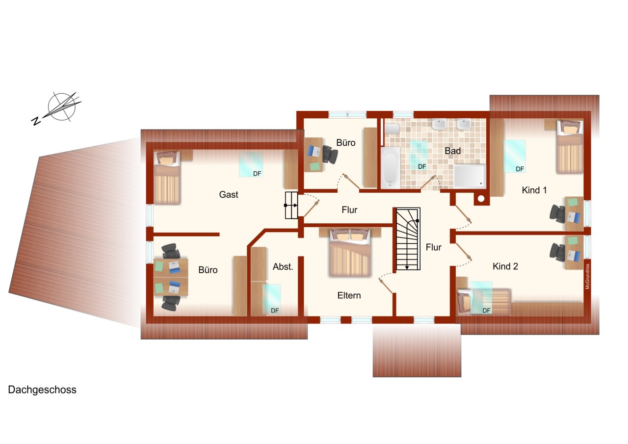 Grundriss Dachgeschoss