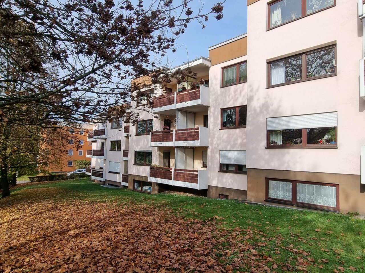 Schöne Gartenansicht