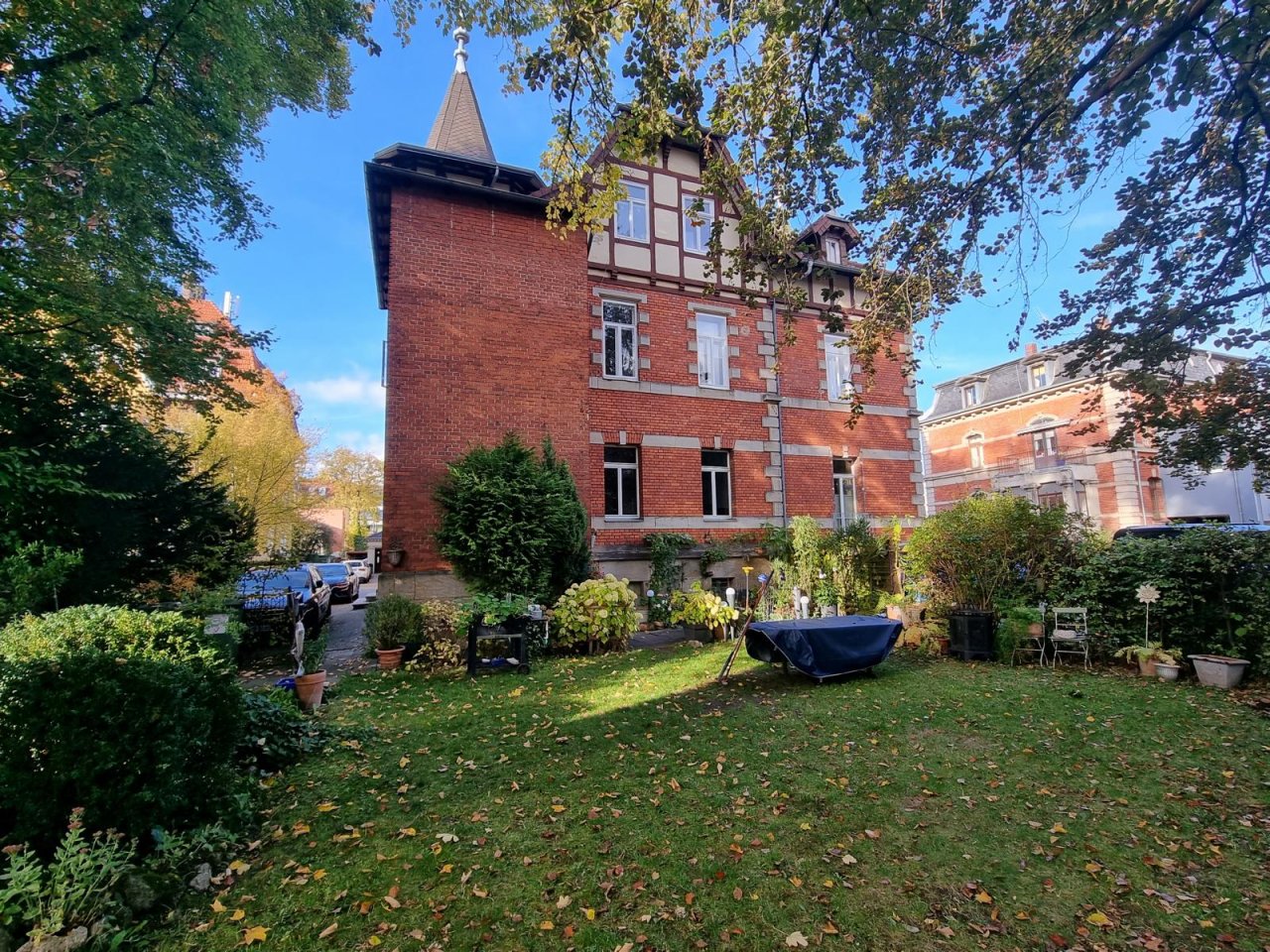 Gartenblick aufs Haus