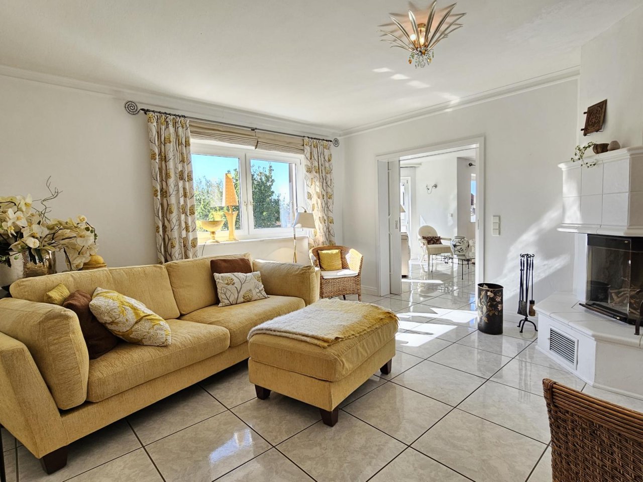 Entspannung am Kaminfeuer