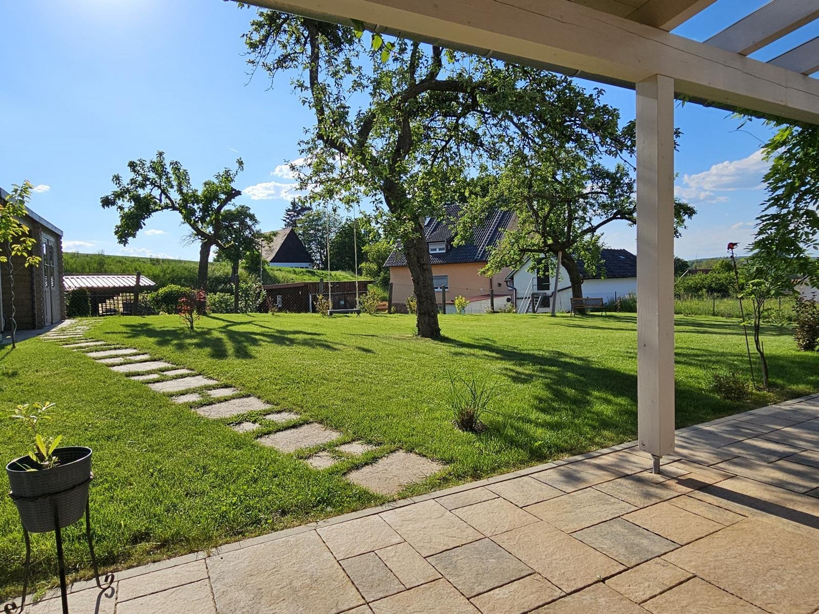 Terrassenblick ins Grüne