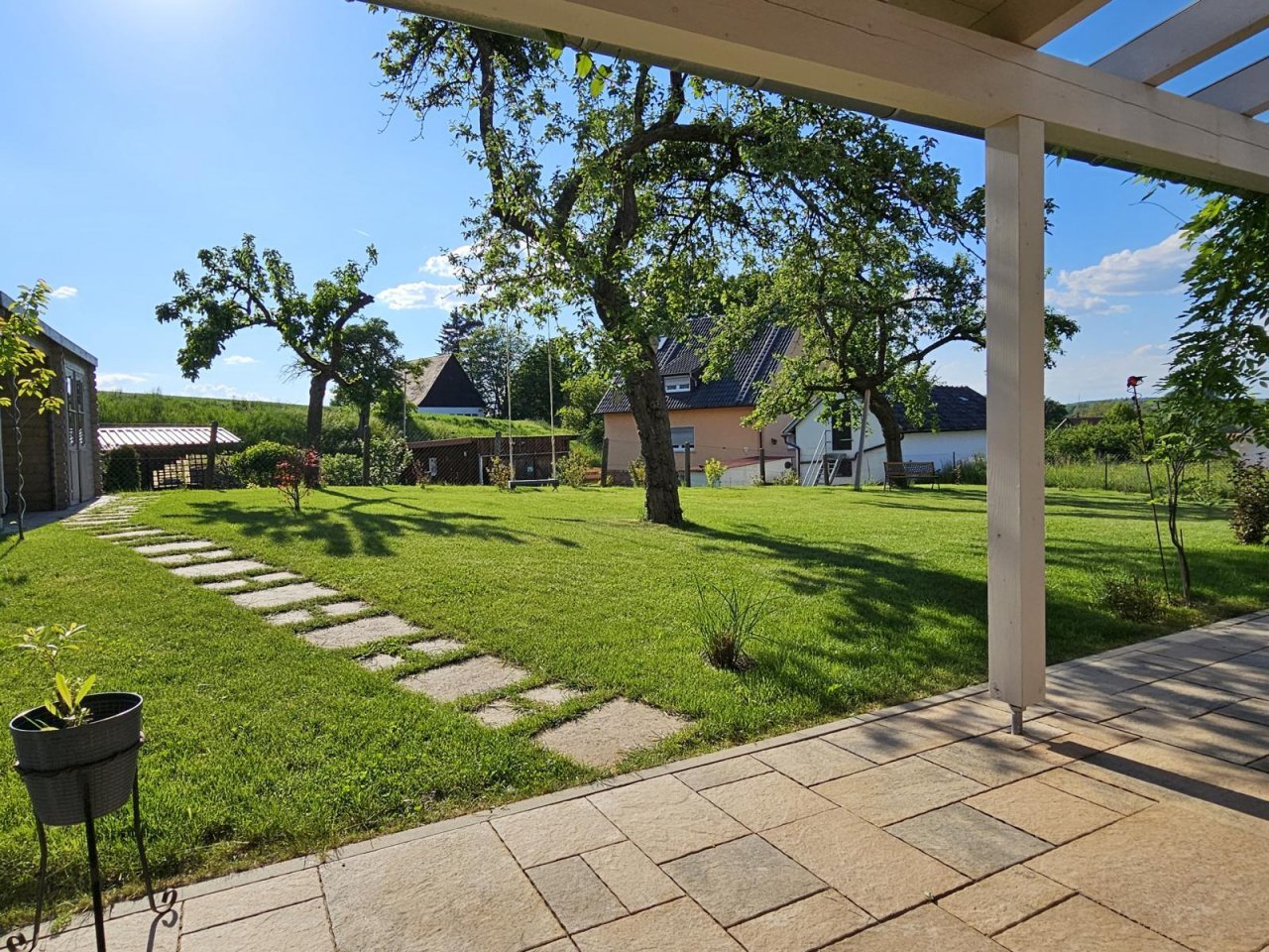 Terrassenblick ins Grüne