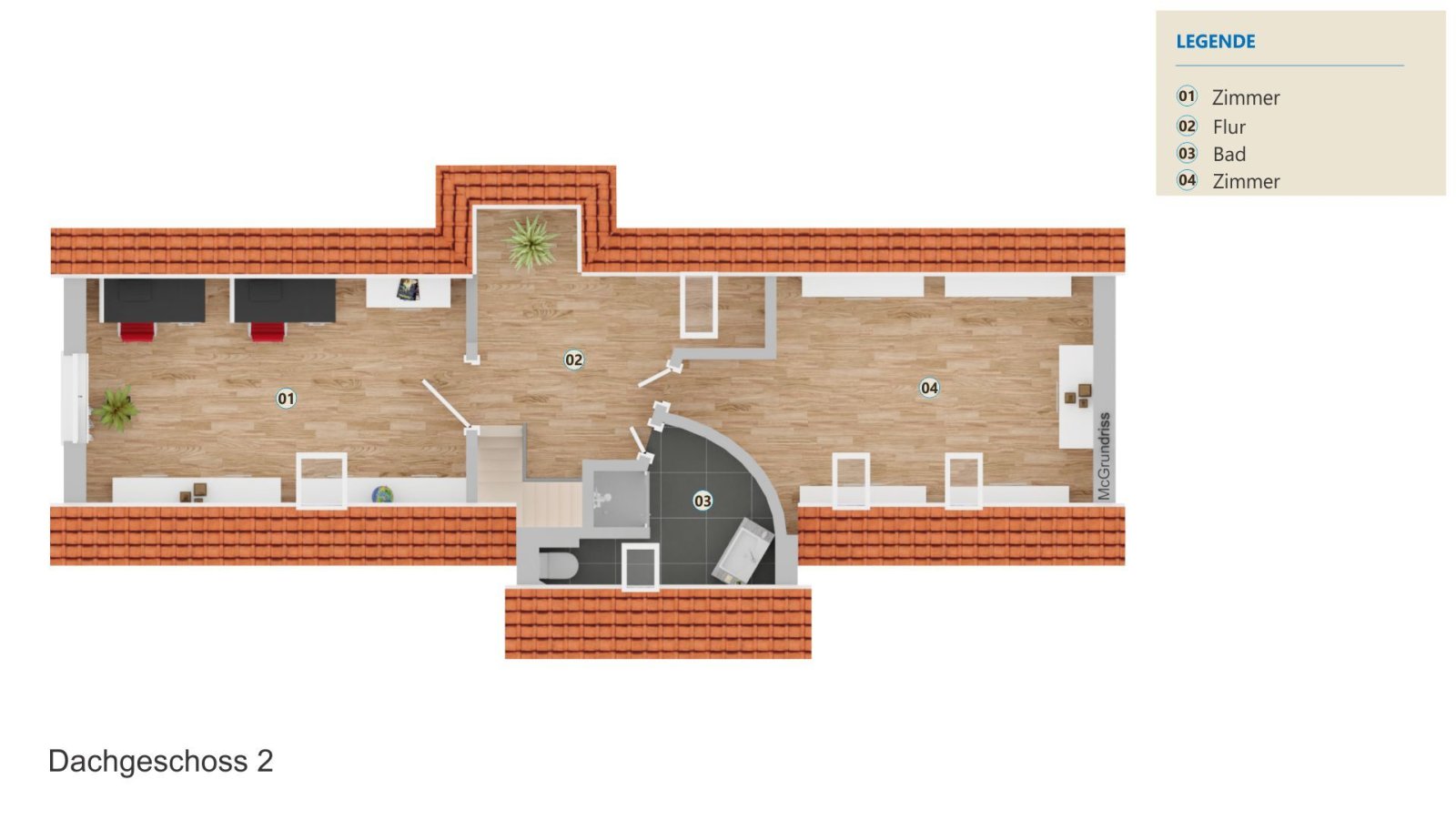 ausgebauter Dachboden