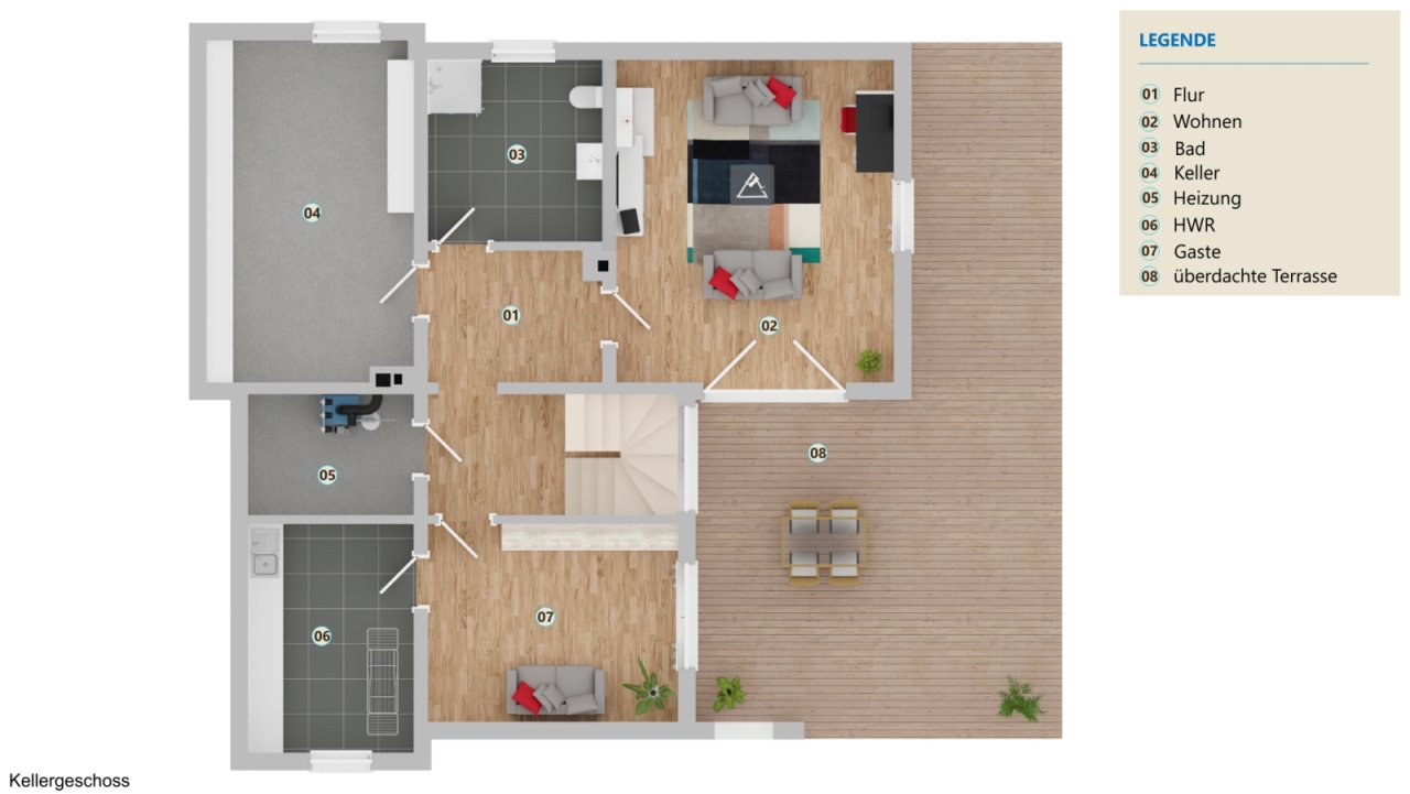 Grundriss KG-Souterrain
