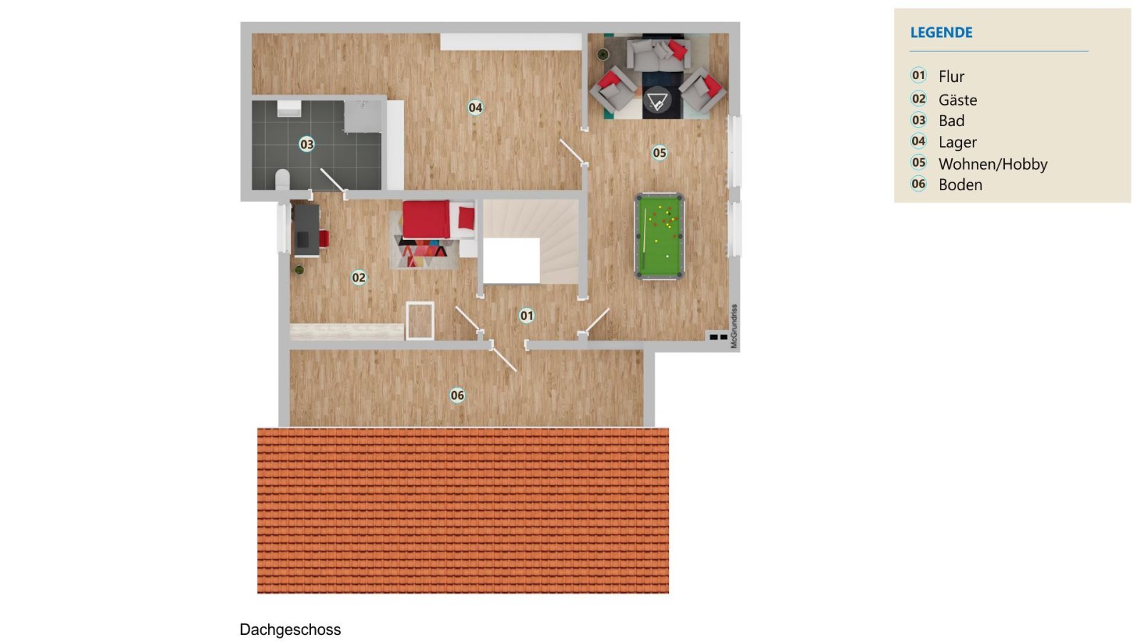 Grundriss Dachgeschoss
