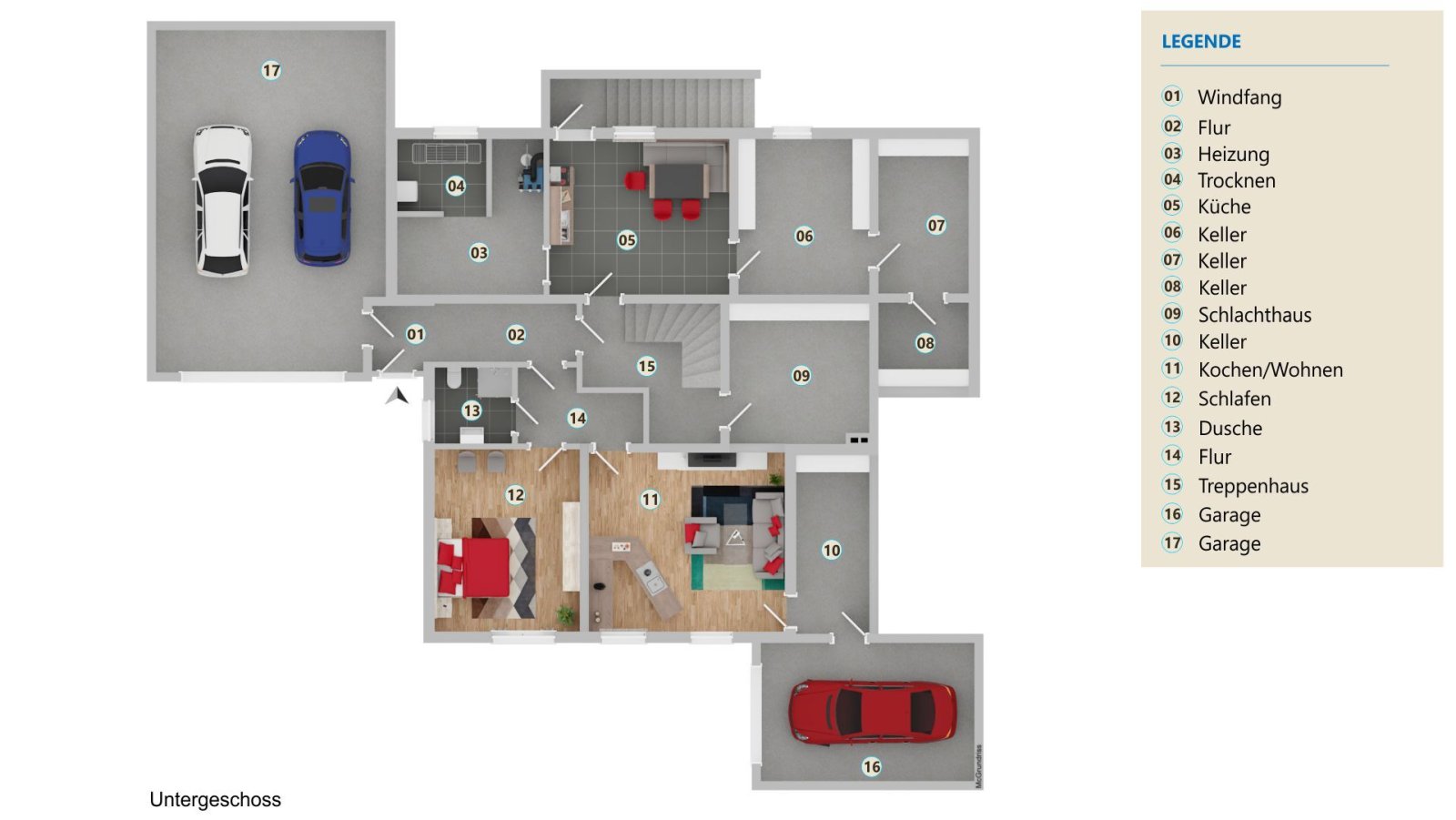 Grundriss Untergeschoss