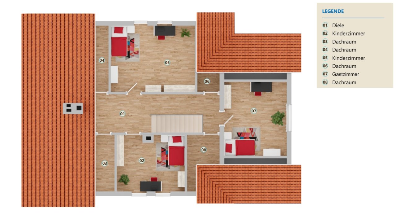 Grundriß Dachgeschoß